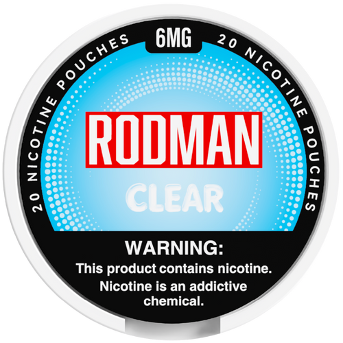 Clear Rodman Dry+ Nic Pouches