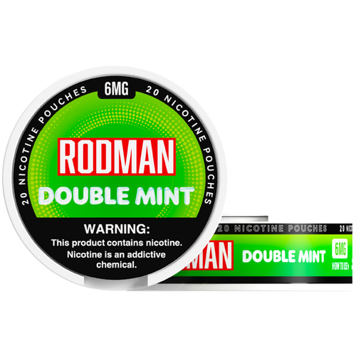 Double Mint Rodman Dry+ Nicotine Pouches