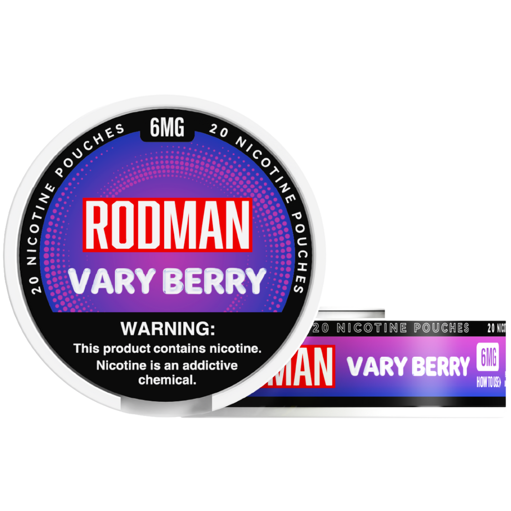 Vary Berry Rodman Dry+ Nicotine Pouches